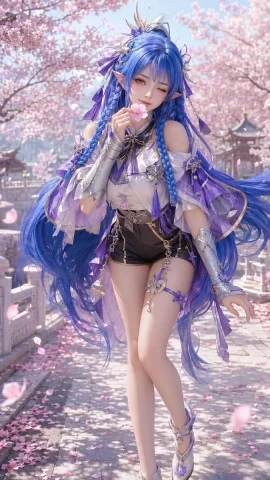 3D CG Oriental Fantasy Character — GPT Image 2.5 AI Prompt: 9:16 vertical orientation, high-precision 3D CG oriental fantasy female characte...