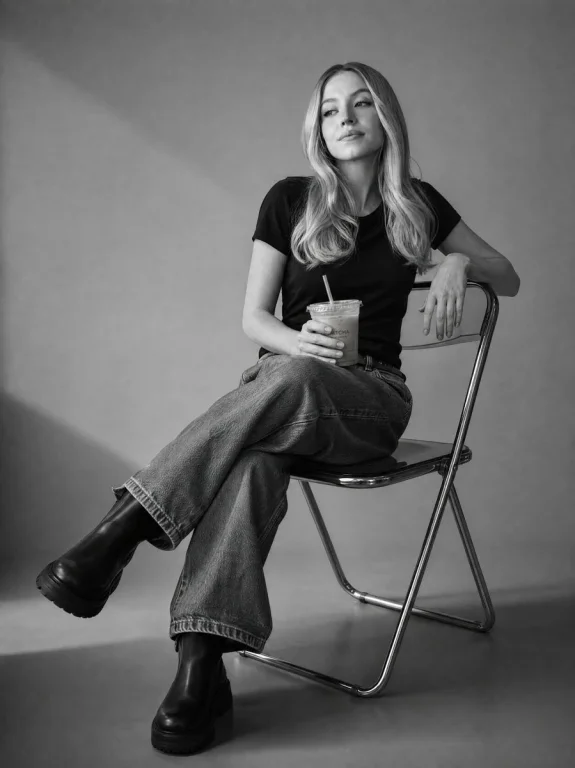 Black and White Studio Portrait