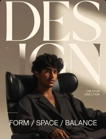 Editorial Magazine Cover Portrait — GPT Image 2.5 AI Prompt: Ultra-luxury editorial magazine cover, sophisticated young visionary seated in a...