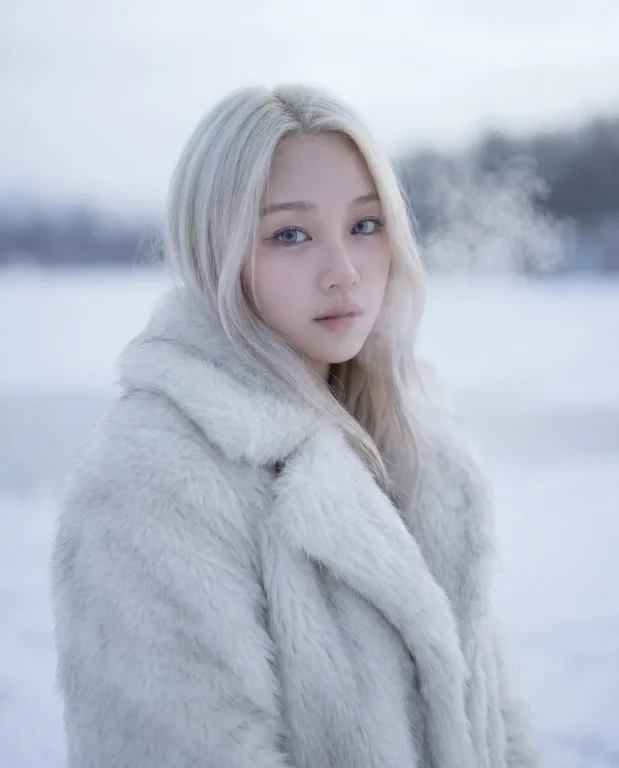 Ethereal Frozen Landscape Portrait