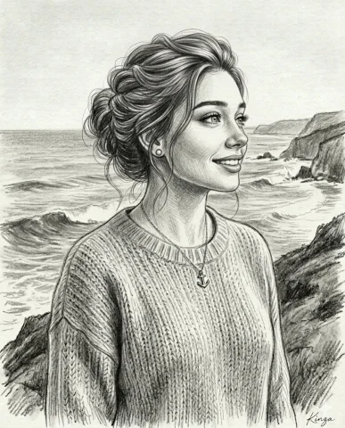 Vintage Graphite Pencil Portrait — Nano Banana 2 AI Prompt: Create a 4:5 aspect ratio, highly detailed black-and-white graphite pencil portr...