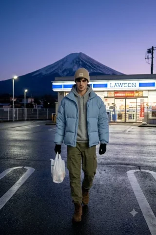 Candid iPhone Japan Travel Photo — Nano Banana 2 AI Prompt: Use the attached face reference strictly for identity only. Preserve the exact s...