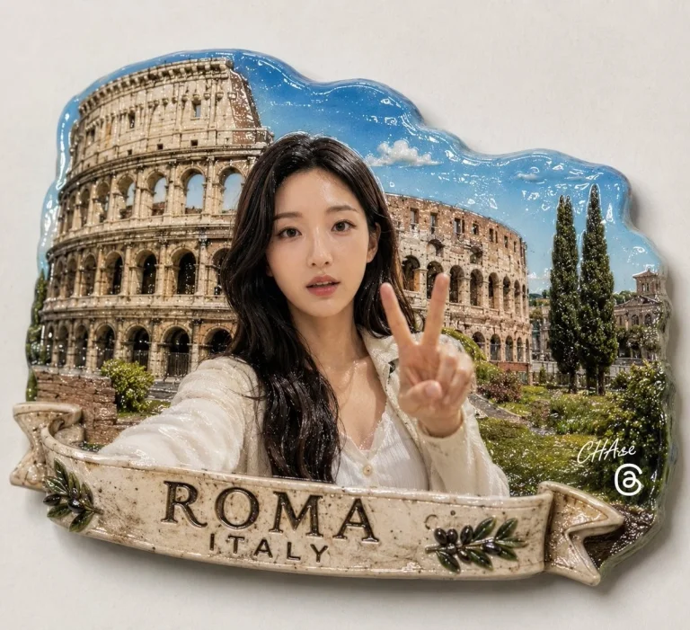 Landmark Souvenir Magnet Design