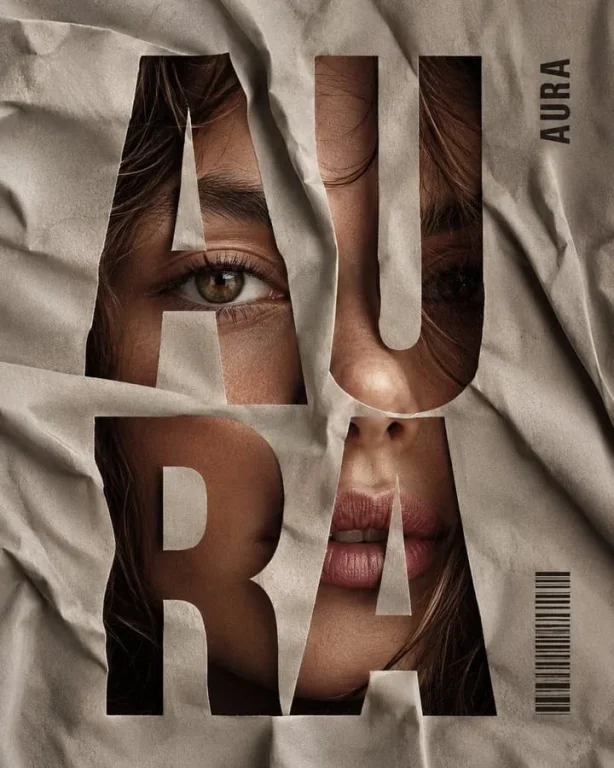Crumpled Fabric Editorial Poster