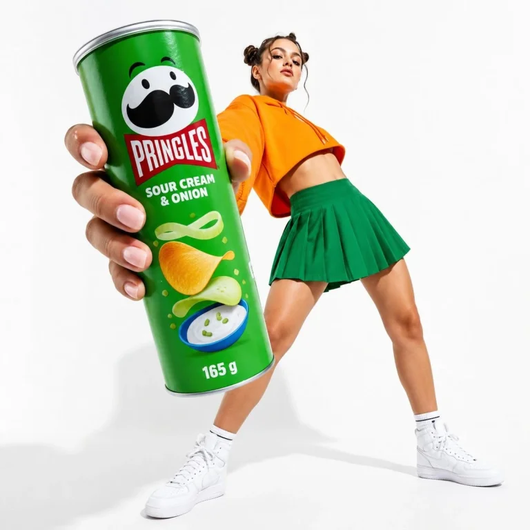 Oversized Pringles Fashion Ad
