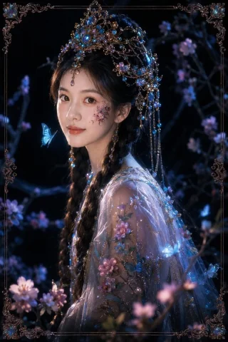 Dark Oriental Myth Portrait — Nano Banana 2 AI Prompt: Use my uploaded portrait only for my facial identity and hairstyle. Create a rea...