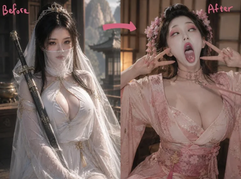 Wuxia Transformation Diptych