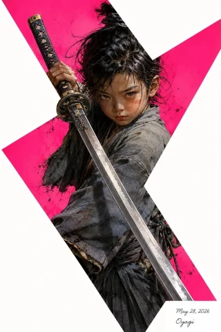 Censored Samurai Poster — Nano Banana 2 AI Prompt: Create a high-fashion cinematic samurai poster on a vertical 2:3 canvas. Show a...