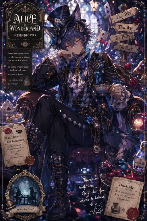 Gothic Alice Tea Party Poster
