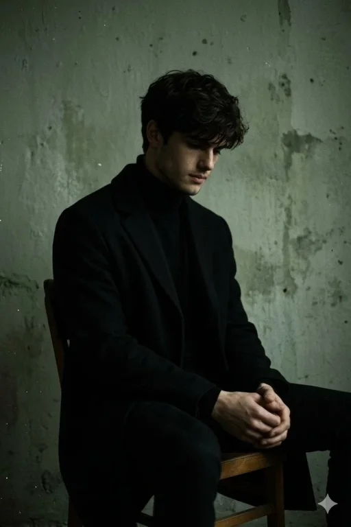 Moody Low-Key Male Portrait