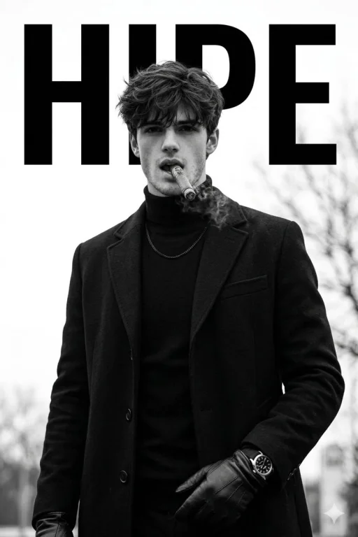 Luxury Monochrome Male Fashion Portrait