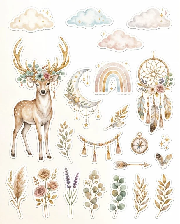 Boho Sticker Collection