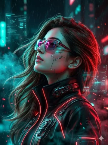 Cyberpunk Neon Fashion — Nano Banana 2 AI Prompt: Using the uploaded image and without changing the face, create a hyper-detailed...