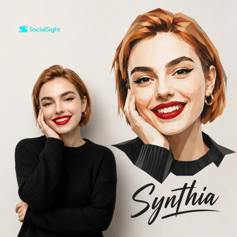 Geometric Studio Portrait