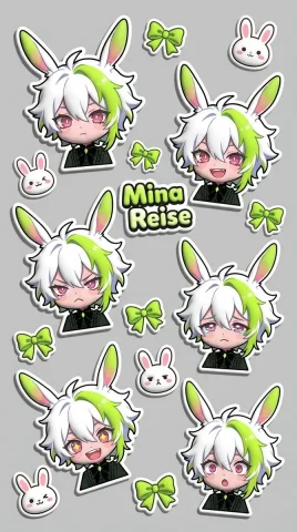Chibi Sticker Set — Nano Banana 2 AI Prompt: Please create a design for a puffy sticker featuring a deformed chibi character...