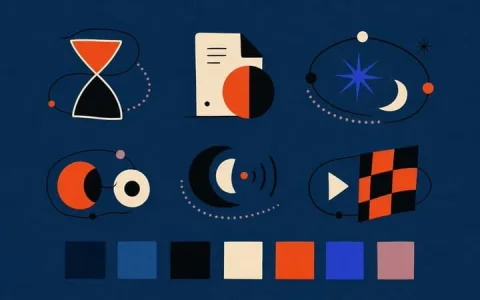 Abstract Vector Icon Asset Board — GPT Image 2.5 AI Prompt: {"type":"modern abstract vector icon style board for frontend assets","overall_s...