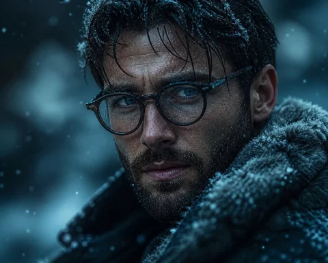 Cinematic Winter Portrait — GPT Image 2.5 AI Prompt: Ultra-realistic cinematic close-up portrait of a rugged man with wet hair and a...