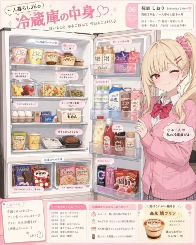 Character Fridge Reveal — Nano Banana 2 AI Prompt: Create an image showing the surprising and realistic contents of this character'...