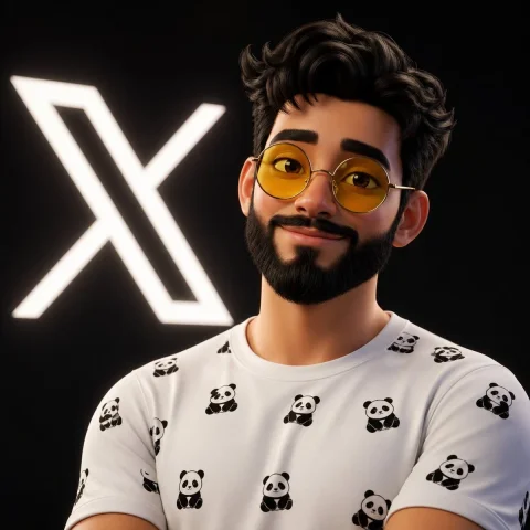 3D Cartoon Avatar — GPT Image 2.5 AI Prompt: A high-detail 3D stylized cartoon avatar of a young man with a full, well-groome...