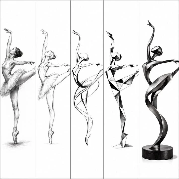 Ballerina Sculpture Progression