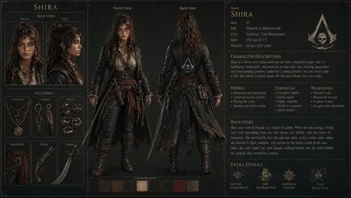 3D Character Sheet