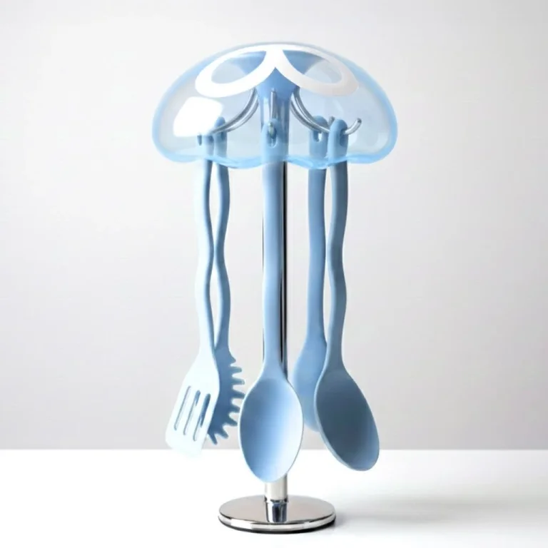 Jellyfish-Shaped Kitchen Utensil Holder Render