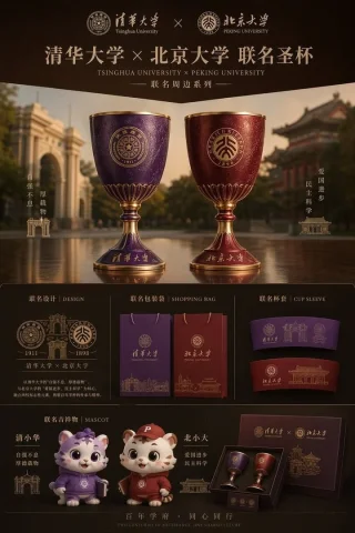 Prestigious University Co-branded Merchandise Poster — Nano Banana 2 AI Prompt: {"type":"luxury collaborative merchandise poster","theme":"prestigious universit...