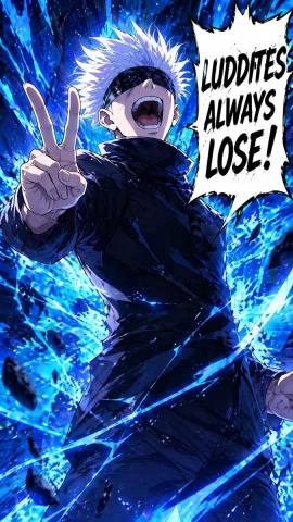 Victorious Sorcerer — Nano Banana 2 AI Prompt: A high-impact shonen manga anime illustration of a powerful white-haired sorcere...