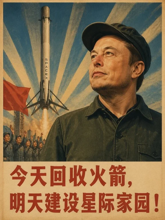 Vintage Chinese Propaganda Poster