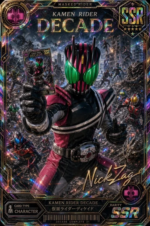 Holographic Kamen Rider Card