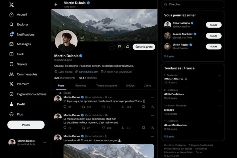 Realistic Social Media Interface — Nano Banana 2 AI Prompt: Create a highly realistic dark-mode social media interface mockup that closely r...