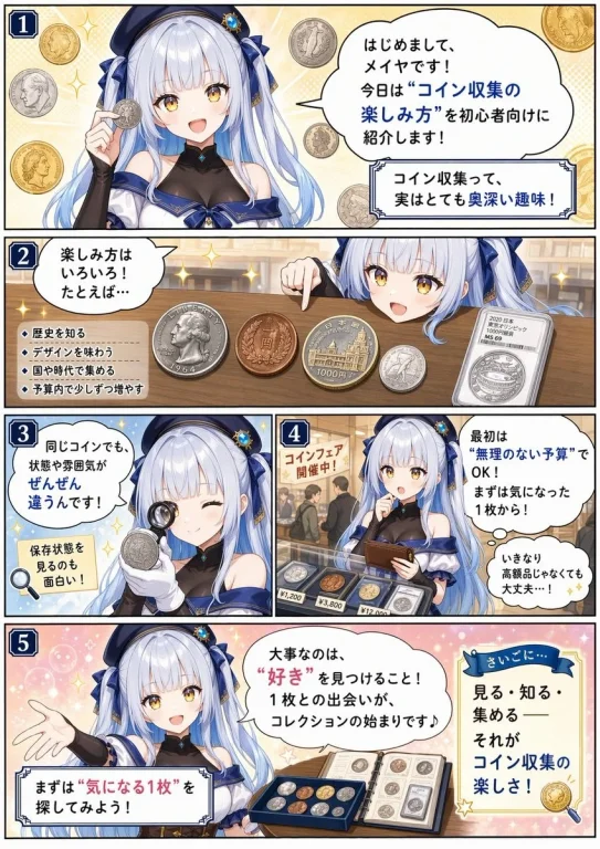 Beginner's Coin Collecting Manga