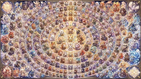 108 Fantasy Mandalas — Nano Banana 2 AI Prompt: A gigantic ultra-detailed fantasy mandala poster featuring exactly 108 distinct...