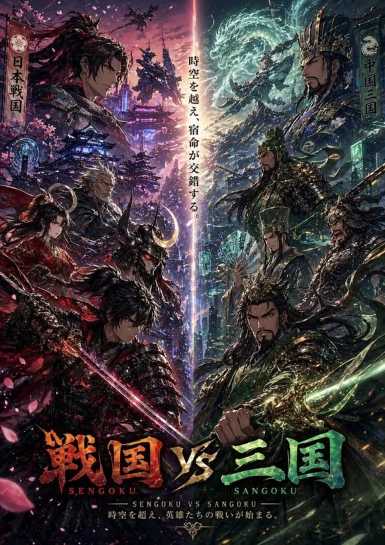 Sengoku vs. Three Kingdoms Crossover Poster