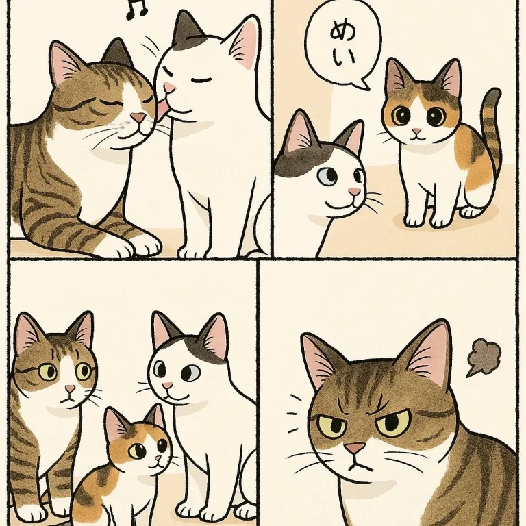 Cute Four-Panel Cat Comic