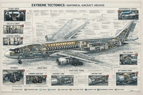 Aircraft Cutaway — Nano Banana 2 AI Prompt: {"type":"technical aircraft cutaway infographic poster","subject":{"title":"EXTR...