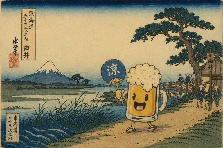 Ukiyo-e Mascot Landscape