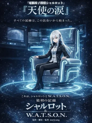 Sci-Fi Anime Detective Poster — Nano Banana 2 AI Prompt: A cinematic anime-style sci-fi movie poster. In the center, a young woman with l...