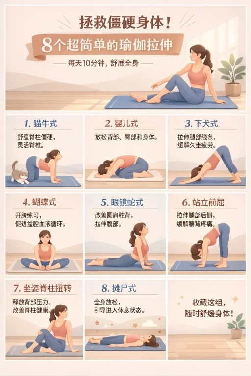 Yoga Stretching Poster