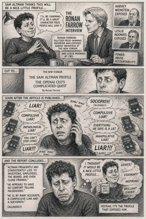 Satirical 4-Panel Comic