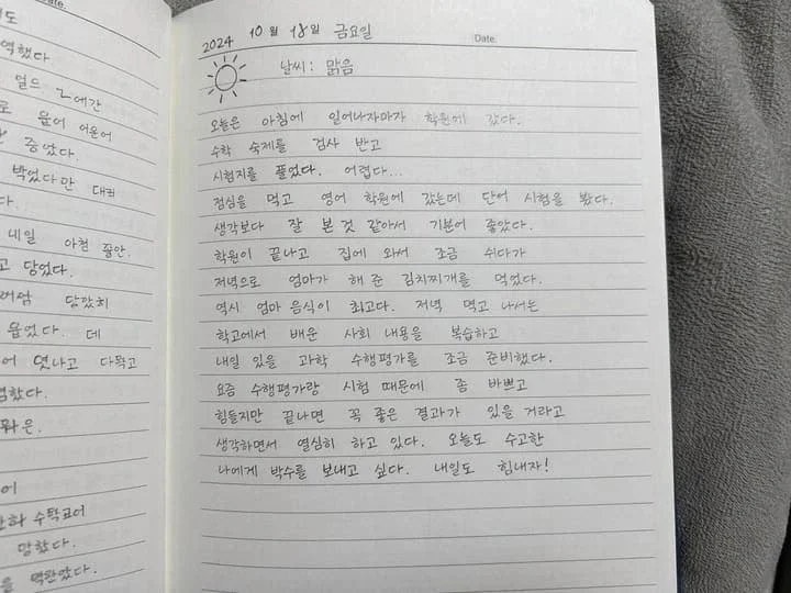 Handwritten Diary