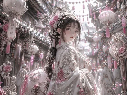 Pastel Pink and Silver Elegance — Nano Banana 2 AI Prompt: Using REFERENCE_0, transform the image's aesthetic to a highly detailed, ornate...