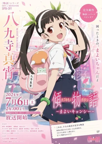 Anime Promotional Poster — Nano Banana 2 AI Prompt: { "type": "anime promotional poster", "subject": { "character": "Mayoi Hachikuji...