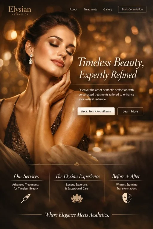Luxury Aesthetics Clinic Website Design