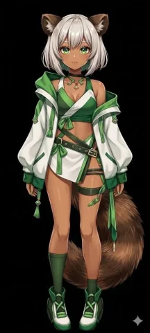 Anime Rendering — Nano Banana 2 AI Prompt: Using REFERENCE_0, transform the flat-colored character into a fully rendered, h...
