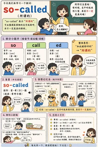 English Vocabulary Teaching — Nano Banana 2 AI Prompt: { "type": "educational infographic comic", "style": "cute chibi anime, flat...