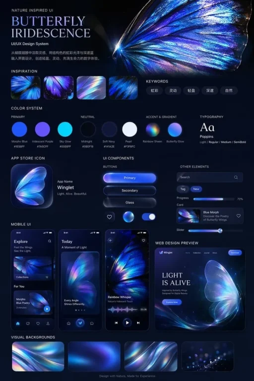 Butterfly Iridescence Design