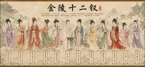Chinese Figure Scroll Poster — Nano Banana 2 AI Prompt: (国风卷轴插画师)你是一位顶尖的中国传统工笔人物画师，擅长将经典人物群像绘制成长卷...