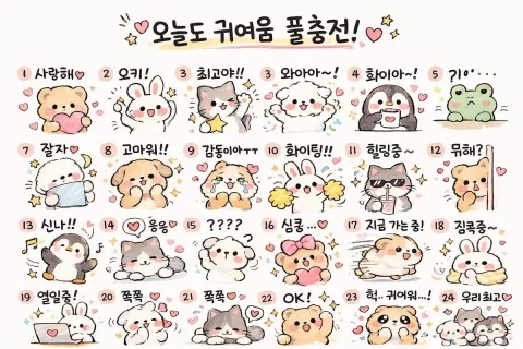 Kawaii Animal Sticker Sheet — Nano Banana 2 AI Prompt: { "type": "kawaii animal sticker sheet", "style": "hand-drawn watercolor and...