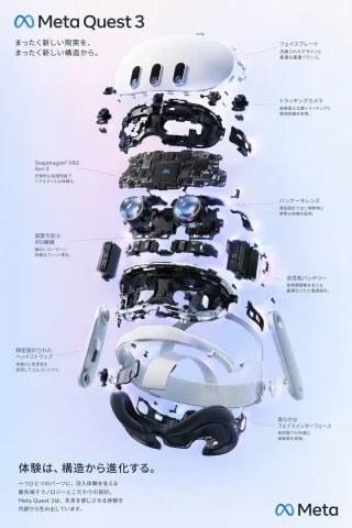 VR Headset Exploded-View Product Poster — Nano Banana 2 AI Prompt: { "type": "exploded view product diagram poster", "subject": "VR headset",...